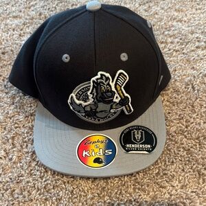Zephyr Kids Henderson Silver Knights Black and Gray Hockey Cap